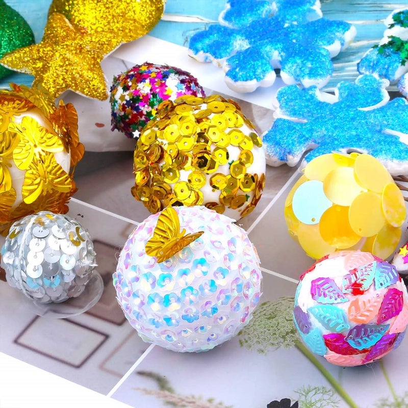 CCINEE 8PCS 4 Inch White Foam Balls Polystyrene Craft Balls Foam Balls for Easter Art Craft Household School Projects and Christmas Party Decorations - Image 2